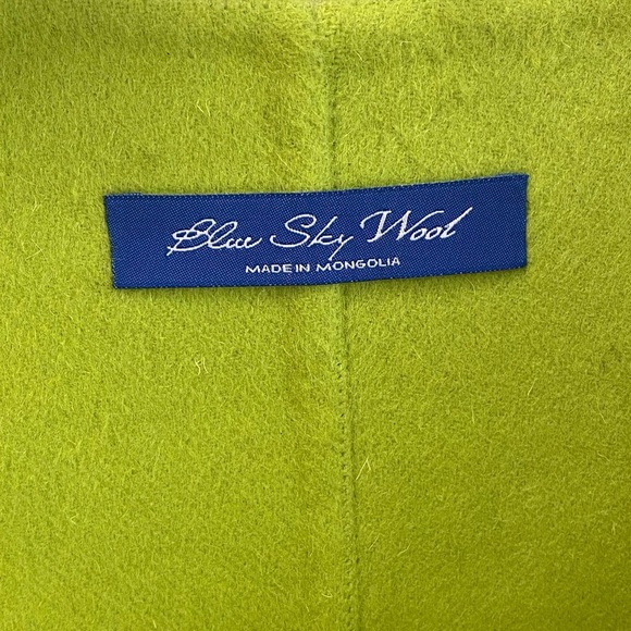 Blue Sky Factory Mongolian wool coat Sz S/M Brand New - Picture 15 of 16